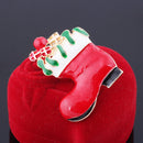 Enamel Gorgeous Rhinestone Crystal Christmas Santa Snowman Pin Xmas Gifts