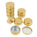 20 Pcs Empty Metal Tin Jars Round Tin Containers with Screw Lid, Leakproof, for