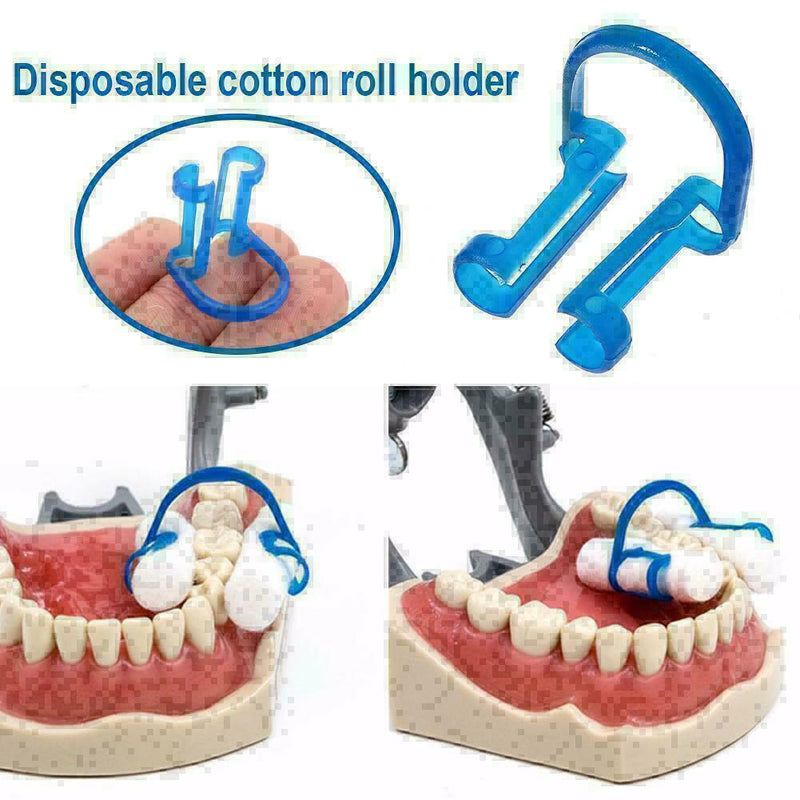 20Pcs Cotton Roll Holder Clip Disposable Dental Isolator Hot Clinic Tool Bl Z3P8