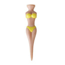 6pcs golf tee bikini beauty ball Nailed yellow Z6O1