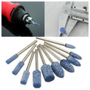10pc Blue Abrasive Mounted Stone Rotary Tool Grinding Wheel 1/8 Shank N2W1