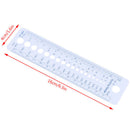 2-10mm Sew Ruler Tools Knitting Needle Gauge Inch cm Ruler Measure Sewing To ï¼D