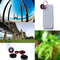 New Red Universal Clip 3In1 0.67X Fisheye Macro Wide Angle Lens for phones