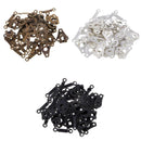 60 Sets Metal Hooks and Eyes for Pants Dresses Sweaters Clothing Accessories