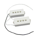 4 String Bass Humbucker Double Coil Pickup White for Bass Guitar, Easy to