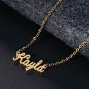 Unisex Customized Custom Name Collar Chain Nameplate Pendant Necklace/Kayla