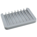 Soap frame Silicone tray care storage rack gray
