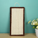 Pet Fish Sisal Cat Furniture Carpet Protector Scratch Mat Toys (Brown)