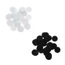 200Pcs 40mm White Black Felt Circle DIY Craft Felt Pad Flower Accessory