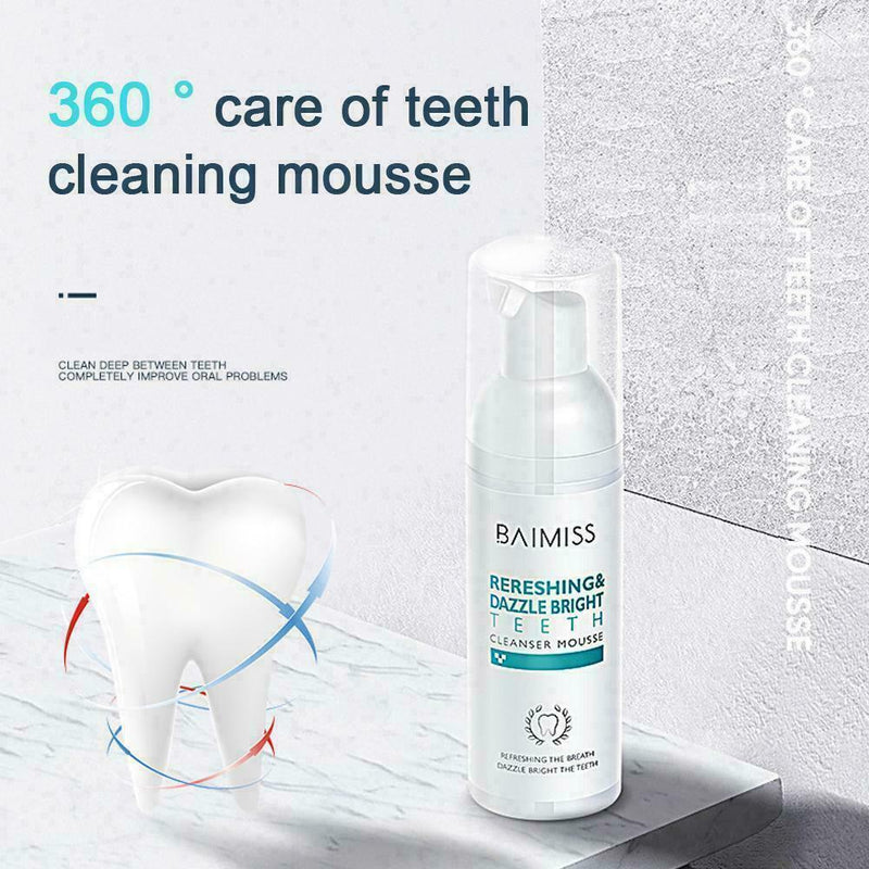 1* Teeth Whitening Mousse Dental Tools Fresh Shining Cleaning Toothpaste H0S0