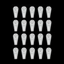 20pcs White Plastic Hard Wall Picture Frame Mirror Hanging Hooks Hangers 5kg