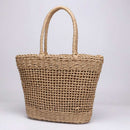 Casual Simple And Generous No Decorative Plain Color Net Hollow Textured Wo