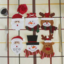 6pcs Cutlery Holder Towel Knives Fork Spoon Cute Santa Claus Shaped Tablewa