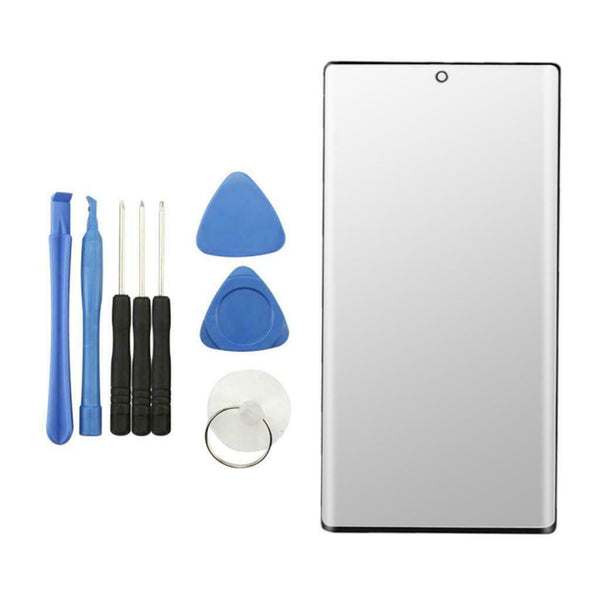 New LCD Front Screen Outer Glass Lens Replacement Part + A Set of Tools for