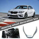 For BMW 1 3 Series 2014-2019 ABS Plastic Car Styling Steering Wheel Trim Cover