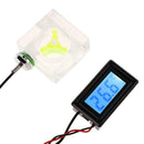 LED Digital Thermometer 3 Way Flow Meter for PC Water Cooling Liquid System