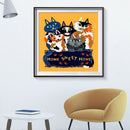 5D DIY Full Drill Diamond Painting Cats Cross Stitch Mosaic Kit Home Decor 30*30