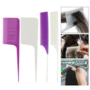 4 Pieces ABS Plastic Fine Sectioning Weave Highlighting Foiling Hair Comb