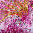 5D DIY Special Shaped Diamond Painting Pink Peafowl Cross Stitch Embroidery