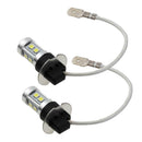 2pcs H3 3030 10SMD White LED Car Headlight Bulbs Fog Light Lamp