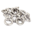 M6 x 11mm Metric Thread Machinery Shoulder Lifting Eye Bolt 10Pcs