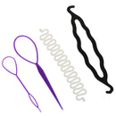 3 Kinds Magic Hair Styling Accessories Set Hair Pin Hair Bun Maker Hair Bra