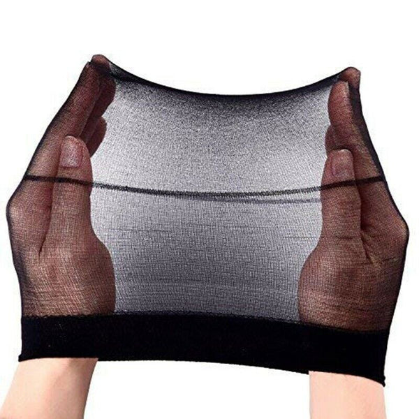 1 Set 12 Pack Black Wig Stockings Wig Caps Stretchy Nylon Closed End Wig Ne