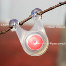10pcs Waterproof LED Outdoor Tent Rope Warning Hanging Lights Random Color
