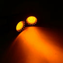 Amber Chrome Motorcycle LED Turn Signals Lights Brake Running Tail Light