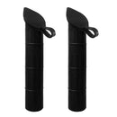 2 Pieces Black 210mm Rubber Rod Holder Pole Rest Stand Rack Bracket Inner Tube