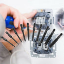 2X(10Pcs Wrench Drill Bit Set Magnetic Tips Quick Release Shank For Easy At
