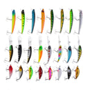 24pcs/Set 3 Different Style Minnow Fishing Lures Hook Baits Crankbait Bass