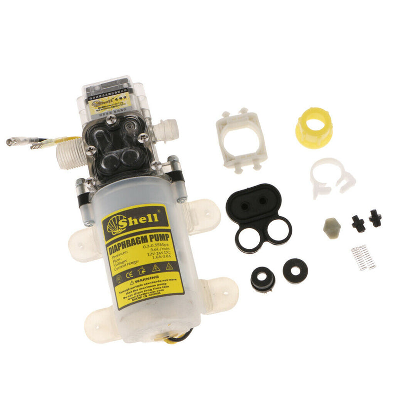 12V DC 60W Electrical Diaphragm Pump Portable Self Priming Variable Frequency