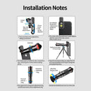 Smart Phone Camera Lens Kit 48X Telephoto Lens Universal for  Android