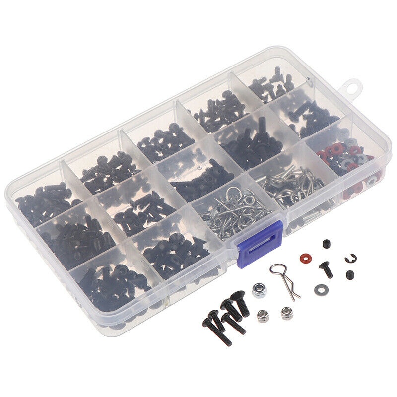 500PCs Repair Tool and Screws Box Set for 1/10 HSP RC  Gw