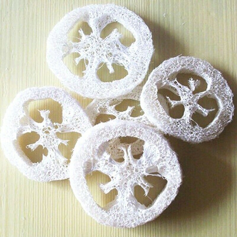 4-6Cm Wide 50Pcs/Lot Natural Loofah Slice Diy Customize Soap Tools,Cleaner, V9A1