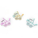 10 pcs wood sewing button scrapbooking crafts baby carriage mixed two holj