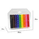 Plastic Rainbow Fraction Tower Cubes Montessori Math Materials for Kids to Learn