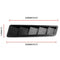 2PCS Universal Carbon Fiber Look Style Hood Vent Louver Cooling Panel Trim  3C