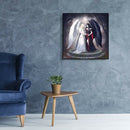 5D DIY Full Drill Diamond Painting Black and White Angel Cross Stitch Craft Kit