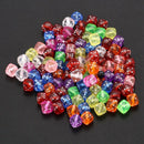 100x Mixed Transparent Acrylic Dice Spacer Beads 8*8mm