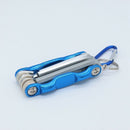 8Pcs Portable Folding Wrench Set Metric System Inner Hexagon Spanner Wrench K7J1