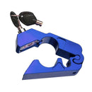 Blue Universal Motorbike Brake Lock Anti Theft Handlebar Throttle Grip Security