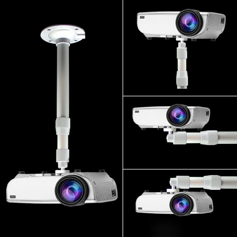 Projector Bracket 30-60cm Rotatable Support Ceiling Wall Hanger Holder AlumiS7J9