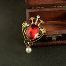 Flamingo Bird Wonderland Lapel Scarf Brooch Pin Badge Women Elegant Jewelry