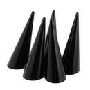 15 Pieces Plastic Jewelry Ring Display Holder Stand Cone Shape Transparent Rack