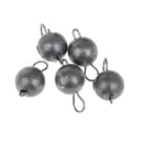 5 Pieces Fishing Sinker Jig Head Lead Fishing Weights Practical 7g