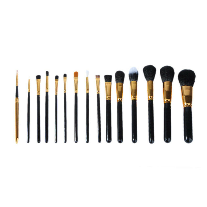 15pcs Makeup Brushes Set Powder Foundation Eye shadow Eyeliner Lip Brush A