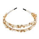 Wedding Bridal Crystal Diamante Headband Bridesmaid Double Row Tiara Crown