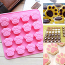 Silicone Cat Dog Paw Fondant Mold Cake Soap Cookies Chocolate Baking Tin Mould